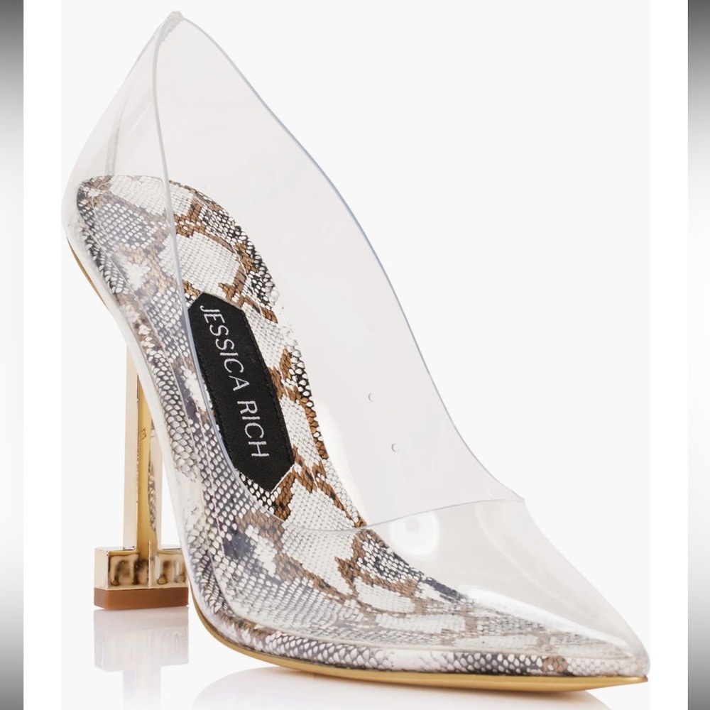 🤍 SNAKE — Jessica Rich “So Fancy” Heels